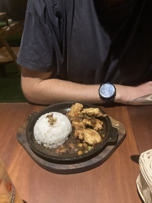 Golden tofu   at Black Forest Cafe in Yogyakarta