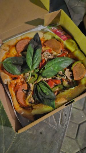 Pizza S - really not big at Black Forest Cafe in Yogyakarta