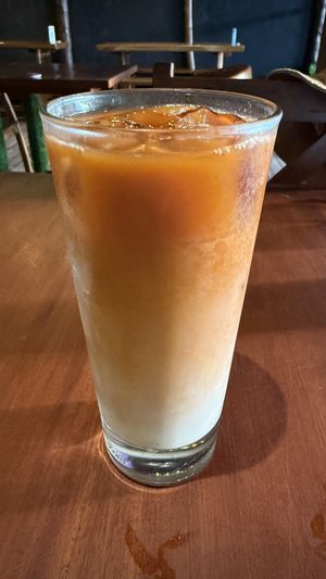 Vegan Thai iced teaa  at Black Forest Cafe in Yogyakarta