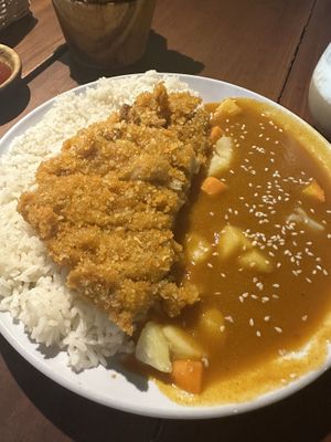 Curry- just the right spicy!   at Black Forest Cafe in Yogyakarta