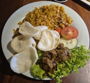 Bibimbap at Black Forest Cafe in Yogyakarta