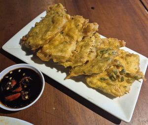 Tempeh mendoan at Black Forest Cafe in Yogyakarta