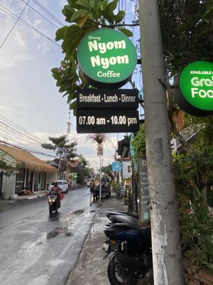 Outside  at Nyom Nyom in Tibubeneng