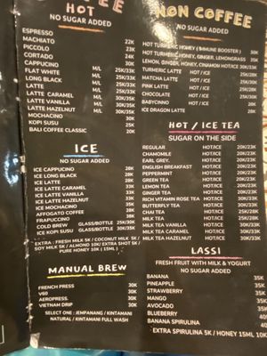 Drinks   at Nyom Nyom in Tibubeneng