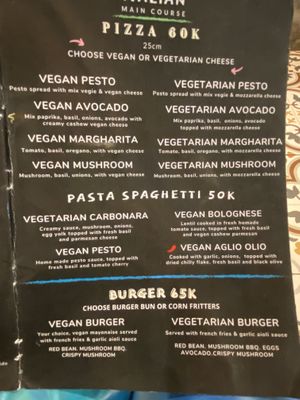 Western stuff   at Nyom Nyom in Tibubeneng