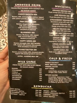 More drinks   at Nyom Nyom in Tibubeneng