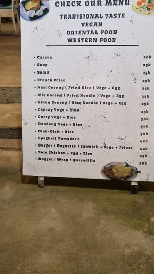 Sign outside at Firda Warung in 