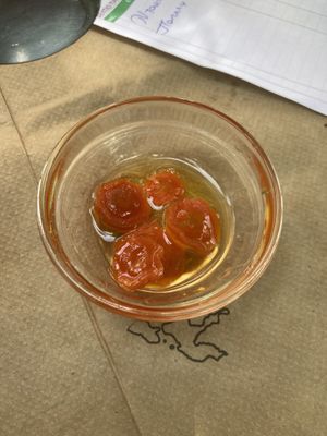 Carrot dessert  at Mpakalógatos in Naxos