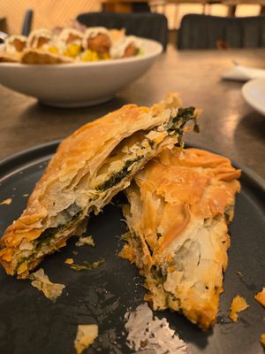 Vegan Spankitpita at Cafe Emis in Kennett Square