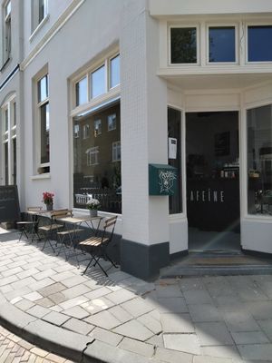 Outdoor seating at Cafeïne in Arnhem