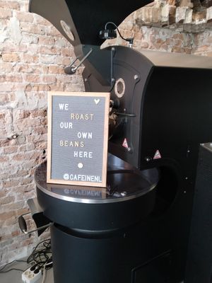 Coffee sign at Cafeïne in Arnhem