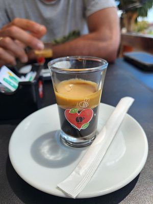 Espresso at Italian Mattarello Pizzeria in Sarande
