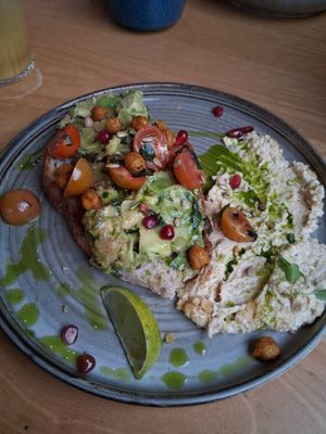 Smashed avocado at Brunchin’ in Liverpool