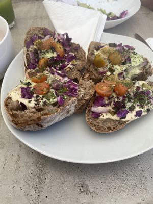 Hummus bread  at Monk Santa Maria in Santa Maria