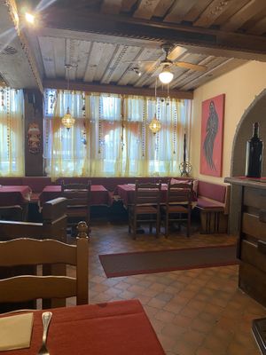 Inside interior   at Zaffran Indian Cuisine in Salzburg