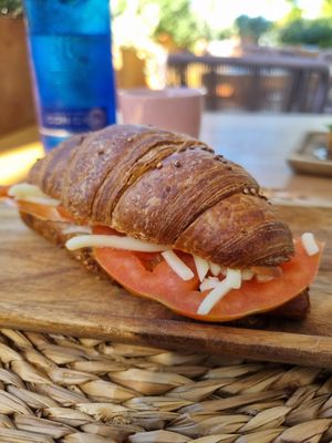 Croissant with tomato & cheesz at Mikasa Ibiza Boutique Hotel Restaurant in Ibiza