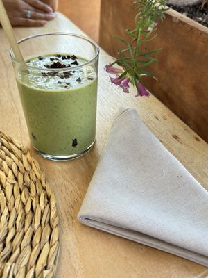 Fresh smoothie   at Mikasa Ibiza Boutique Hotel Restaurant in Ibiza