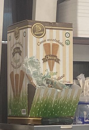 Vegan & Gluten-free cones/ coni vegani e senza glutine   at Gasperini Gelateria dal 1936 in Bari