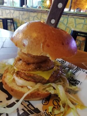 'The Canadian' vegan burger at Monterey Jack's in Glasgow