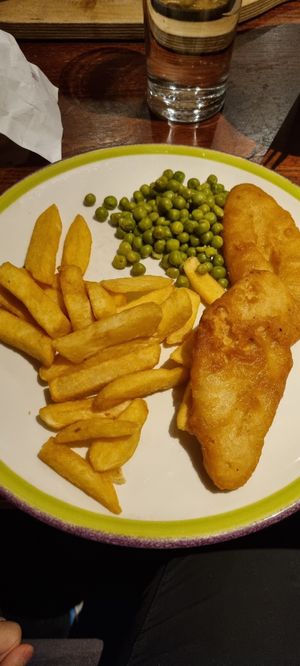 Vegan fish and chips at Hungry Horse - Barrbridge in Bargeddie