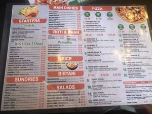 Menu   at Veggiemaster  in Nottingham