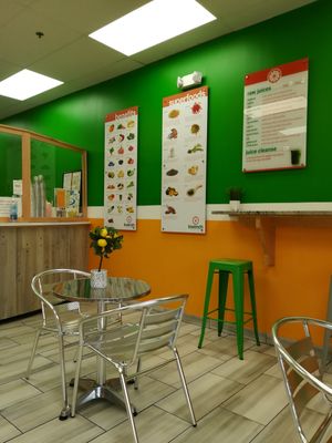 Inside at Kwench Juice Brockton in Brockton