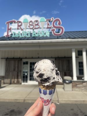 Cookies n cream  at Frisbie's Dairy Barn in New Britain