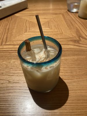 Iced horchata  at Las Dos Caras in Tokyo