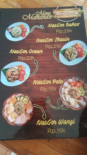 Menü Seite 2 at Warung Ceria Vegetarian in Tabanan