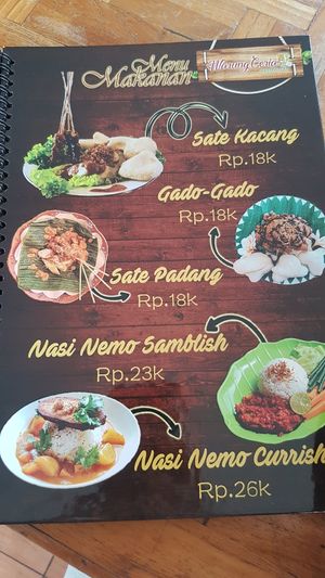 Menü Seite 4 at Warung Ceria Vegetarian in Tabanan