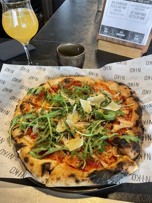 Wild mushrooms pizza  at Niko in Preston