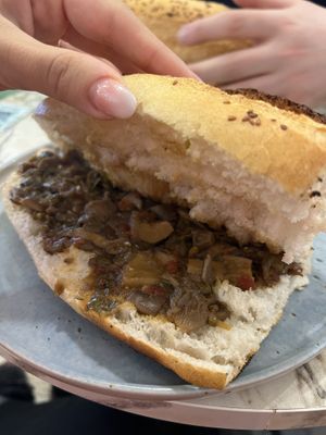 Vegan Kokoreç   at Mulino Cafe in Istanbul