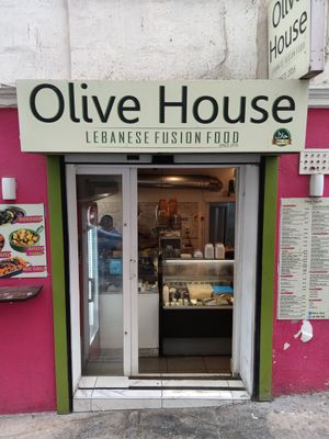 Without a place to sit and barely a place to stand in front of it at Olive House - Maybe closed in Sliema