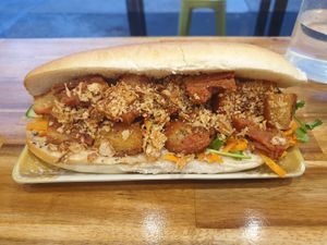Vegan pork bahn mi 22/03/23 at Banhmi Bites in Moonah