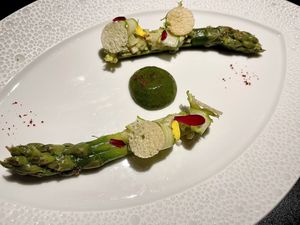 Delicious vegan tasting menu 🌱  at L'Atelier de Joël Robuchon in Gustavia