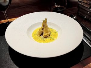 Delicious vegan tasting menu 🌱  at L'Atelier de Joël Robuchon in Gustavia