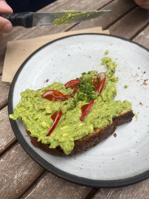 avo toast   at Arvo Coffee in Toronto