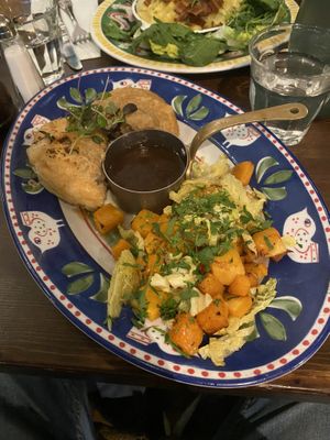 Chicken & Bacon Wellington #Veganuary at Bill's - Victoria in South West London