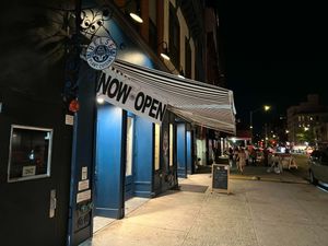 Belse entrance on June 17, 2022 at night. at Belse Restaurant NYC in New York City