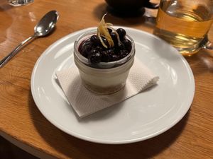 The Raw Cheesecake Cup. at Belse Restaurant NYC in New York City