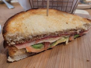 Apple sandwich at Belse Restaurant NYC in New York City