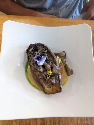 Aubergine fillet at Belse Restaurant NYC in New York City