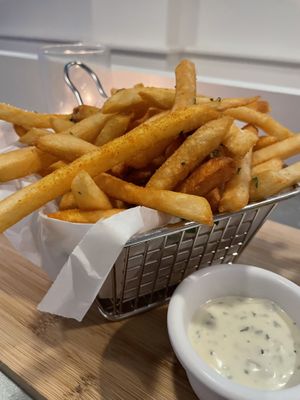 Seasoned fries  at Belse Restaurant NYC in New York City