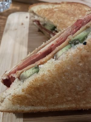 This wild AF apple sammie  at Belse Restaurant NYC in New York City