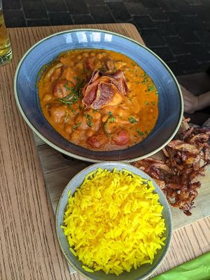 Vegan aromatic curry at The Summer House in Sheffield