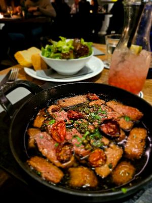 Vegiata mit Blattsalat (fantastisches Dressing)+ Brotscheiben und Limo at Nichtschwimmer in Bielefeld