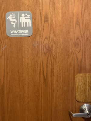 Bathrooms at Collegetown Bagels in Ithaca