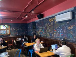 Inside at Collegetown Bagels in Ithaca