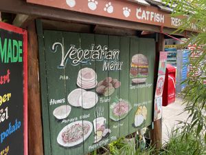   at Catfish Book Cafe in Koh Lanta