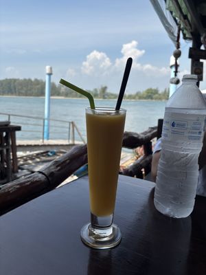 Mango shake   at Catfish Book Cafe in Koh Lanta